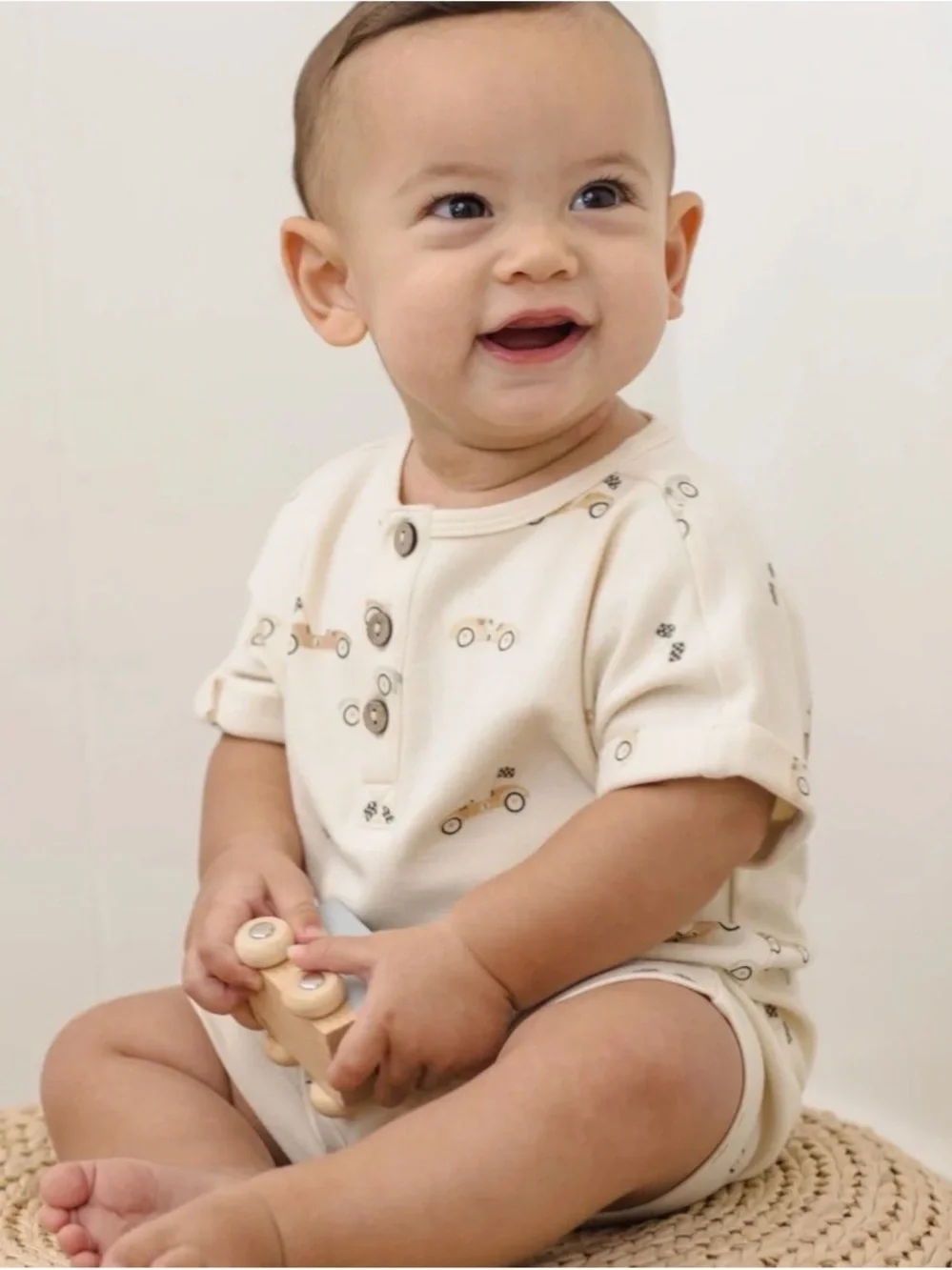 Quincy Mae Short Sleeve One-Piece Race Car
